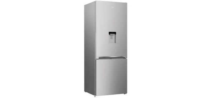 BEKO BRCNE560K40DSN - Réfrigérateur congélateur bas - Neo Frost - 510L - E - 74,5 x 70 x 192 cm - Gris acier