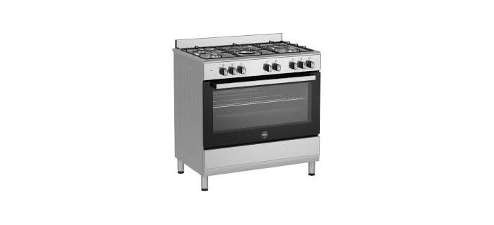 BERTAZZONI - SEL925MX Cuisinière à gaz - 5 foyers - 90 cm - Inox