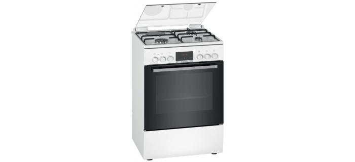 BOSCH HXR39AG20 Cuisinière  mixte  - Four électrique multifonction full écoclean - 66 L