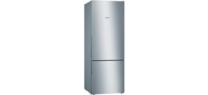 BOSCH KGV58VLEAS - Réfrigérateur combiné - 500 L (376 L + 124 L) - Froid low frost grande capacité- L 70 x H 191 cm - Inox