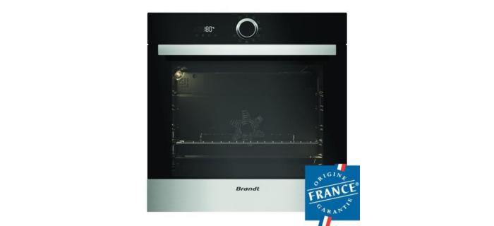 BRANDT BXP5560X - Four encastrable multifonction chaleur tournante - 73L - Pyrolyse - A+ - Inox