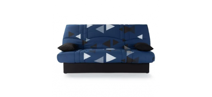 CAN0434 Banquette clic clac DREAM  Tissu Motif Bikini bleu