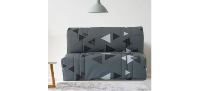 CAN0453 Banquette BZ DREAM - Gris - 100% coton - L 145cm