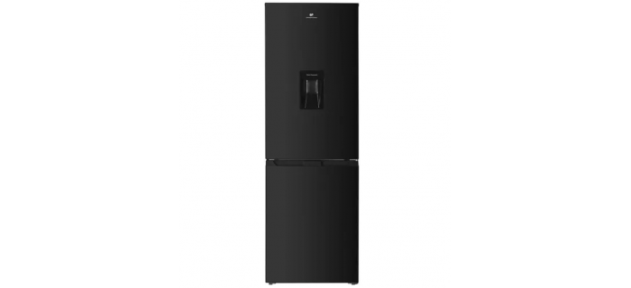 CONTINENTAL EDISON CEFC325NFB- Réfrigérateur congélateur bas - 325L - Total No Frost - distributeur d'eau- Noir
