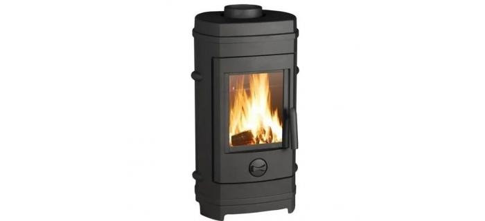 CHA0086 Poêle à bois INVICTA Remilly - Puissance optimale: 7 kW - Max: 10,5 kW - Bûches 33 cm max - Fonte