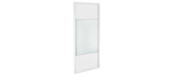 DIV0138 Paroi latérale de douche, 80xl90 cm verre sérigraphié, Ep.6 mm chromé Quad