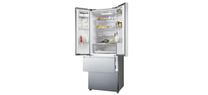 HAIER HFR5719ENMG RÉFRIGÉRATEUR MULTI-PORTES Réfrigérateur multi-portes - 539 L (387+152) - Froid ventilé - NeoFrost