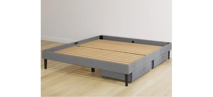 LIT0390 EMMA | Lit Select 160 x 200 cm avec 2 tiroirs