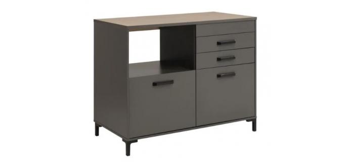 MEU0471 - STORM Meuble bas - Coloris Gris ombre