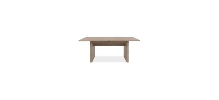 MEU0619 Table extensible - SAI - Rectangulaire - 10 personnes - 160/200 x 75 x 90 cm - Jackson Hickory
