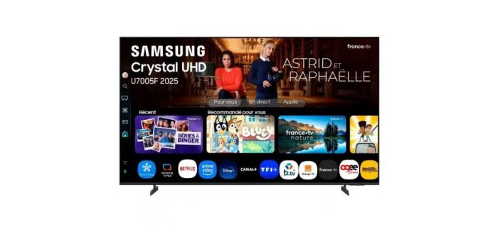 SAMSUNG TU50U7005F - TV LED 50" (126 cm) - 4K UHD 3840x2160 - HDR10+ - Smart TV - Gaming Hub - WiFi