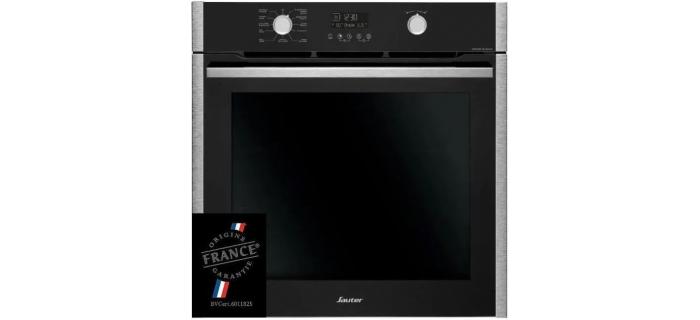 SAUTER SFP932X Four pyrolyse - Chaleur pulsée - Tournebroche - Porte froide - Fonctions vapeur