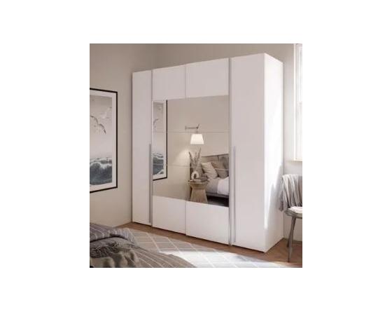 MEU0577 Armoire NARAGO - Décor Blanc mat - 2 portes coulissantes.JPG
