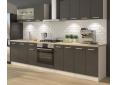ULTRA Cuisine complète avec meuble four et plan de travail inclus L 300 cm - Gris mat.JPG