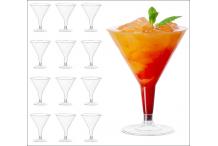 MANATA 48 Élégants Verres à Martini en Plastique Transparent pour Cocktails