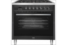 AMICA CWCMRC103CPB - Piano de cuisson - 5 foyers gaz - Four multifonction chaleur tournante - Catalyse - 107 L - L90cm