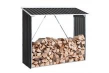 JAR0075    Abri-bûches Acier 1.5 STERES OU  1,37 m2   Gris  anthracite