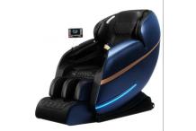 CAN0245 bleu noir Fauteuil de massage Intelligent shiatsu - inclinable et chauffant pour tout le corps canapé - écran LCD - Bluetooth