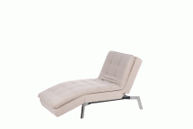 CAN0300 Chaise longue velours beige