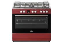 CONTINENTAL EDISON CECP9060BO Cuisinière piano four multifonctions catalyse 100L affichage digital L90cm
