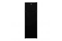 CONTINENTAL EDISON CEF2D240B Réfrigérateur 2 portes 240L,  Froid statique, Noir, L54 x H160 cm