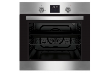 Continental Edison CEF60PBIX Four encastrable pyrolyse inox et noir 60 L