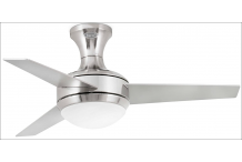 DIV0027 GROS  Ventilateur De Plafond Nickel Mat