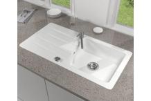 DIV0069 VILLEROY ET BOCH Evier Architectura 60, blanc, Avec vidage automatique