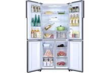 HAIER HTF458DG6 - Réfrigérateur multi-portes - 456L (316+140) - Froid ventilé – No Frost   L83.3 x H180.4 - Inox