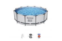 JAR0209 Piscine 366 x 100 cm   BESTWAY  - Ronde (Livrée avec filtre à cartouche + échelle de sécurité)