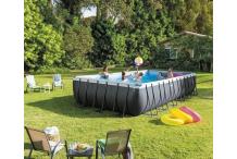 JAR0324 Kit Piscine hors sol tubulaire INTEX - Ultra XTR - 732 x 366 x 132 cm - Rectangulaire (Filtre à sable + accessoires)