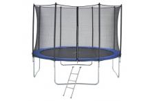 JEU0041 Trampoline 430 cm Bleu + échelle