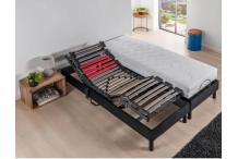 LIT0240 DEKODREAM Ensemble Relaxation Matelas mousse 2x90x200 cm + Sommier TPR électrique