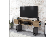 MEU0101 PETI MEUBLE TV SUSPENDU NOYER 135 CM