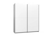 MEU0125 Armoire en panneaux de particules - Blanc - 2 portes L 170 cm
