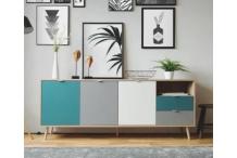 MEU0304 Buffet bas - Style scandinave - L 180 cm