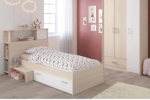 MEU0356 Chambre enfant complète - Tête de lit + lit + armoire