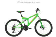 SPO0020 VTT tout suspendu Xtraxx 24'' vert-orange TC 43 cm KS Cycling