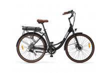 SPO0024 Vélo Électrique SURPASS SURVAEVILLENOIR 26'' Noir 6 vitesses (MANQUE LA BATTERIE)